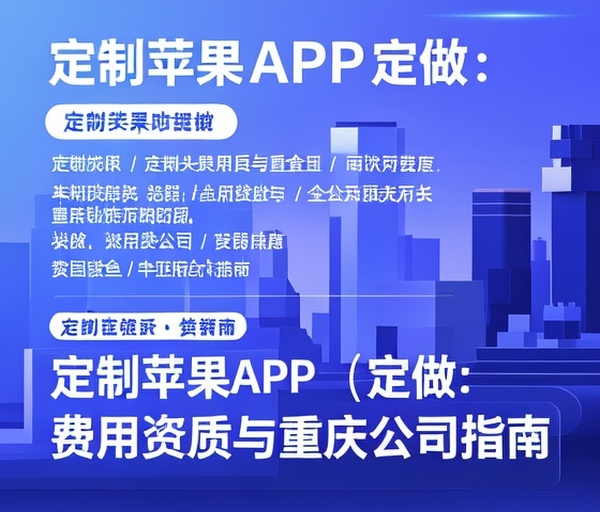 定制苹果APP定做:费用资质与重庆公司指南